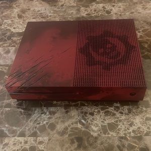 Xbox One S Gears Of War 4 Edition 2 TB Crimson Red With 4 Games